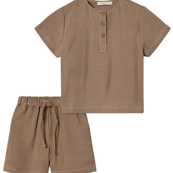 Fliink Shortssæt - Cha Cha - Pine Bark Fliink Shortssæt - Cha Cha - Pine Bark