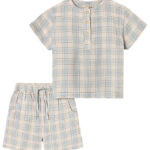 Fliink Shortssæt - Cha Cha - Sandshell Check