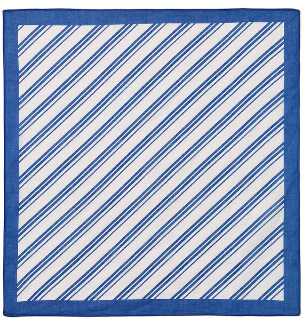 Fliink Tørklæde - Kota - 50x50 cm - Cloud Dancer m. Striber