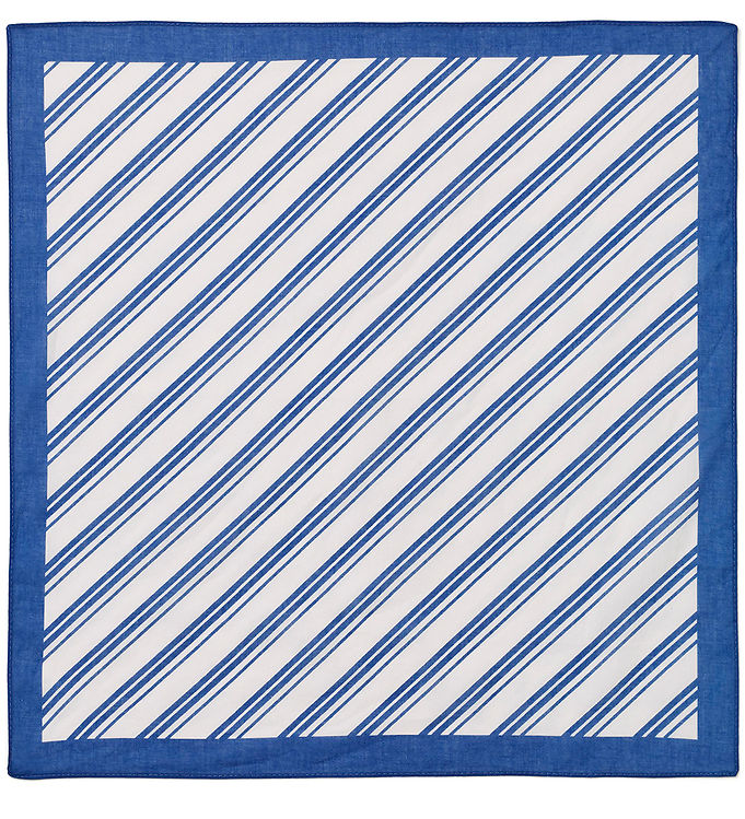 Fliink Tørklæde - Kota - 50x50 cm - Cloud Dancer m. Striber