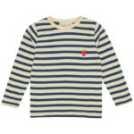 Flöss Bluse - Abby - Soft White/Orchid m. Striber