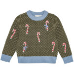 Flöss Bluse - Uld - Jasper - Strik - Dark Green Christmas