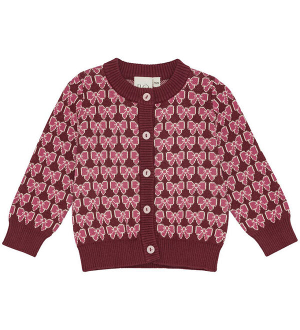 Flöss Cardigan - Strik - Nova - Bordeaux Bow