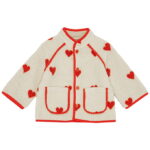 Flöss Fleecejakke - Simone - Soft white heart