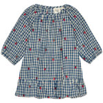 Flöss Kjole - Nolly - Berry blue check