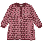 Flöss Kjole - Nova - Strik - Bordeaux Bow