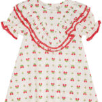 Flöss Kjole - Sofia - Soft White Berry m. Blonder