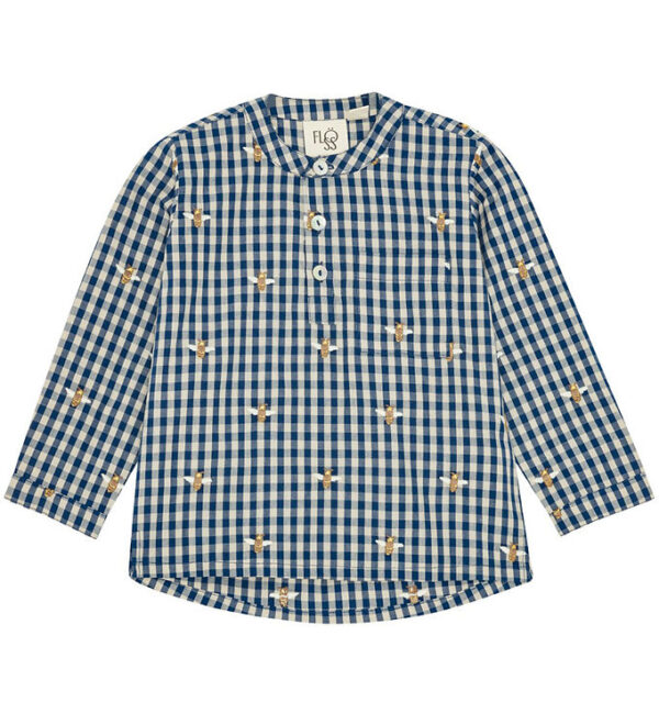 Flöss Skjorte - Olivian - Bee blue check