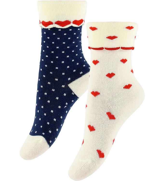 Flöss Strømper - 2-pak - Viola - Heart
