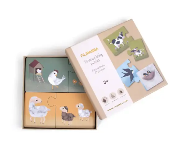 Forældre og barn puslespil - Bondegårdsdyr Forældre og barn puslespil - Bondegårdsdyr