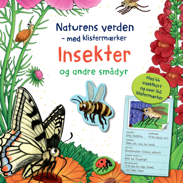 Forlaget Bolden | Klistermærkebog - Insekter og andre smådyr