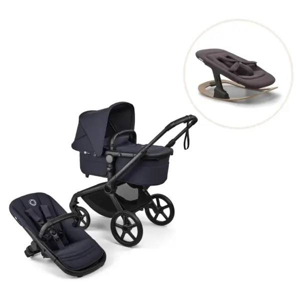 Fox 5 Renew complete inkl. Giraffe bouncer - deep indigo/tornado grey