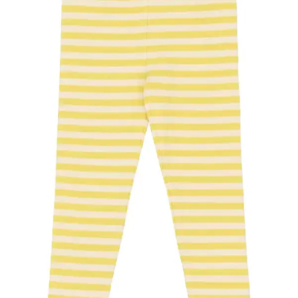 Fro Rib Leggings - Dusky Citron Striped - 104