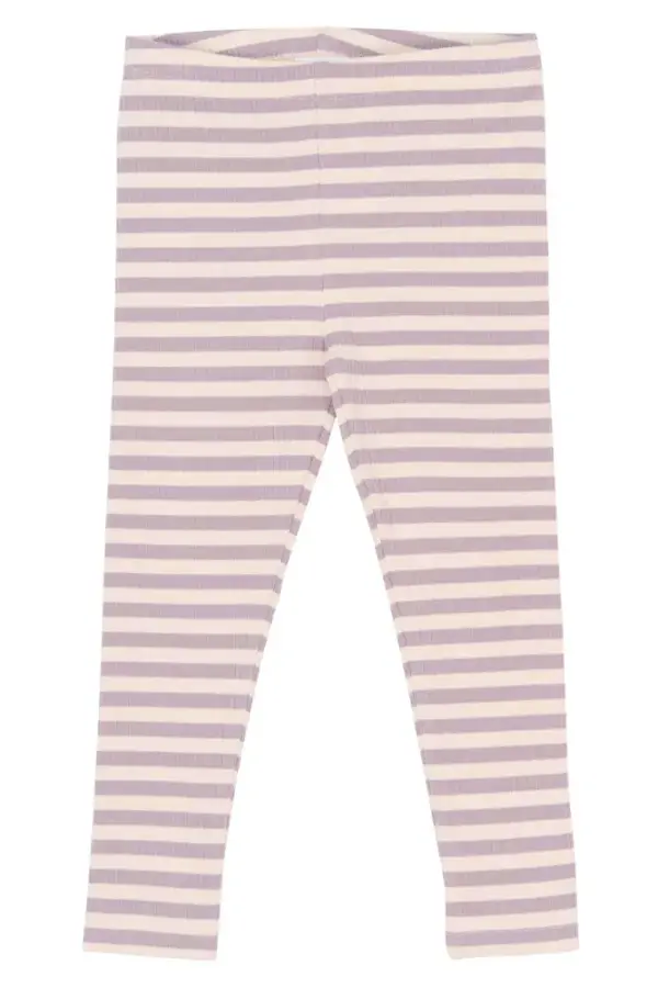 Fro Rib Leggings - Sea Fog Striped - 86