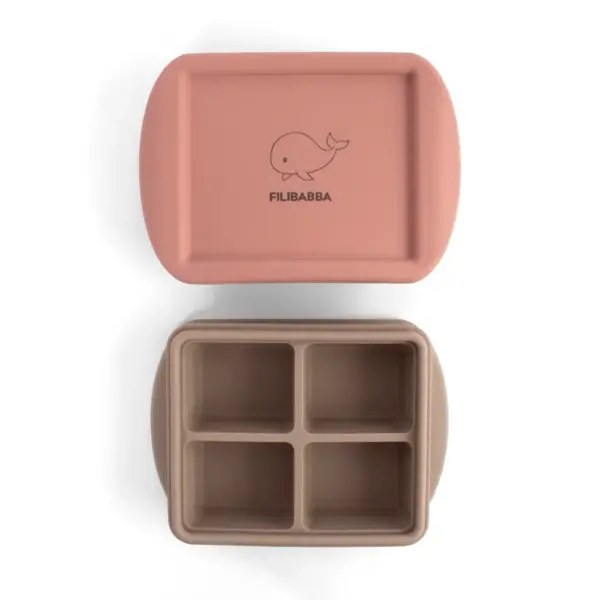 Frysebakke til babymad 4x65 ml - 2-pak - Rose Mix