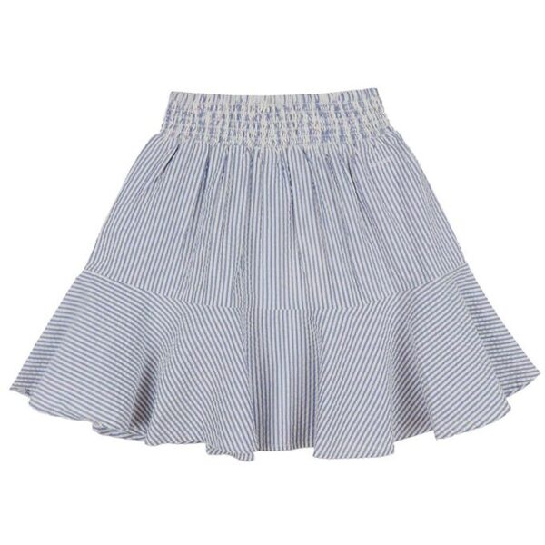 GANT Nederdel - Striped Seersucker - Rich Blue