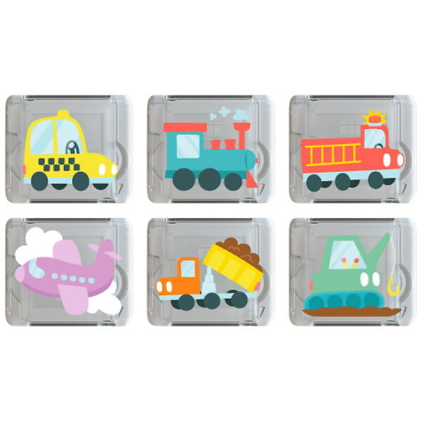 Glo Pals Sansekuber m. Lys - 6 Stk. - Awesome Autos