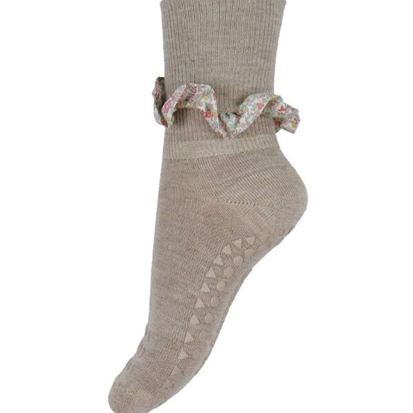 GoBabyGo Skridsikre Strømper - Bamboo/Liberty - Sand