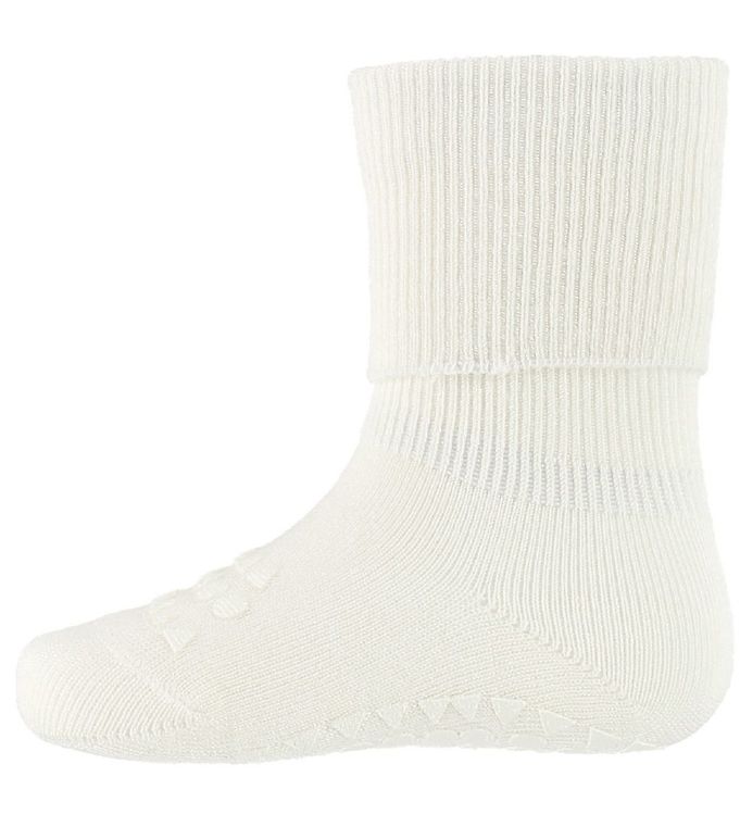 GoBabyGo Skridsikre Strømper - Bambus - Off White GoBabyGo Skridsikre Strømper - Bambus - Off White