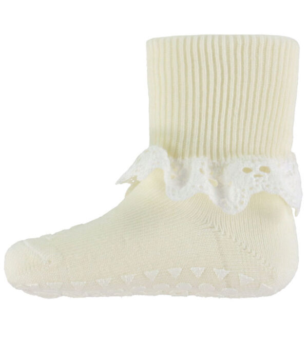GoBabyGo Skridsikre Strømper - Uld - Snow White m. Blonde