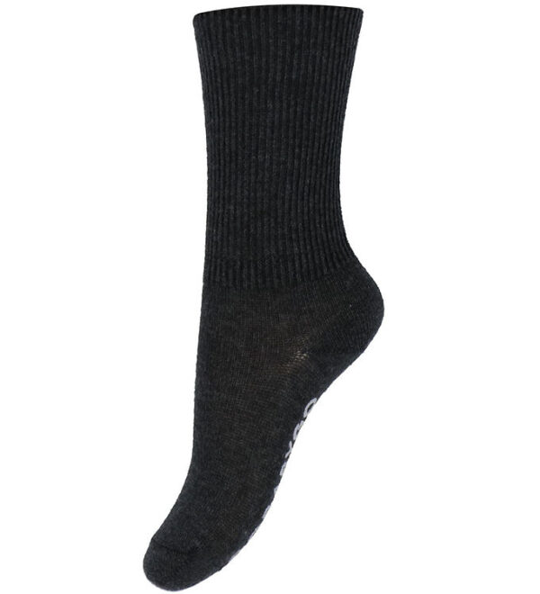 GoBabyGo Strømper - Non-Slip socks - Dark Grey Melange GoBabyGo Strømper - Non-Slip socks - Dark Grey Melange