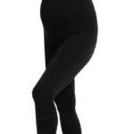 Graviditets leggings m. støtte 3/4 længde sort l - Large