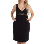 Graviditets- og ammenatkjole sort S