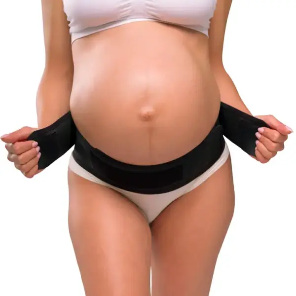 Graviditets støttebælte, sort S/M