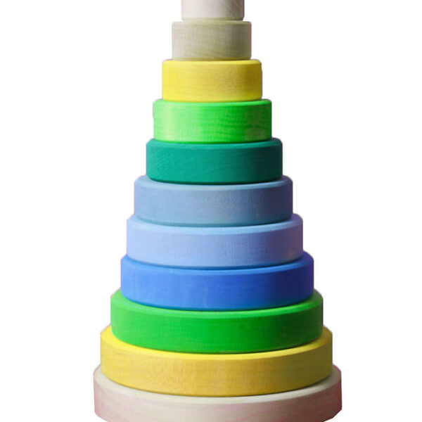 Grimms Stabletårn - Træ - Stor - Neongrøn