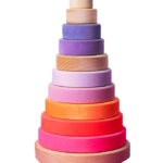 Grimms Stabletårn - Træ - Stor - Neonpink