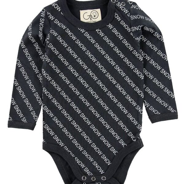 Gro Body l/æ - Sol - Stålgrå m. Tekst