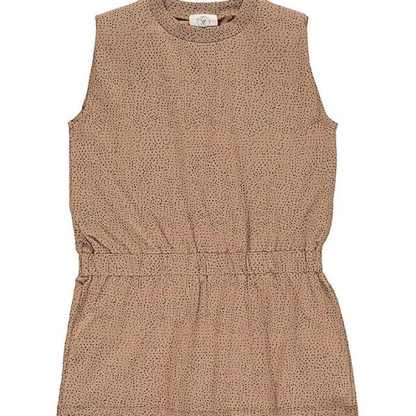 Gro Kjole - Ally - Warm Beige m. Prikker