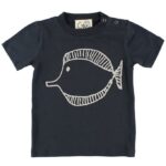 Gro T-shirt - Norr - Stålgrå m. Fisk