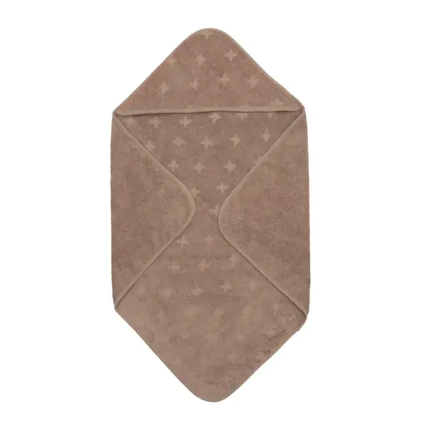 Håndklæde med hætte, 70 x 70 cm - Walnut