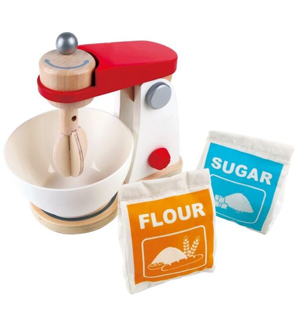 Hape Legesæt - 4 Dele - Mix & Bag Røremaskine Hape Legesæt - 4 Dele - Mix & Bag Røremaskine