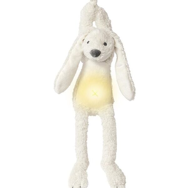 Happy Horse Bamse m. Natlys/Lyd - 34 cm - Kanin Richie - Hvid