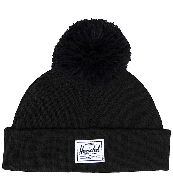 Herschel Hue - Strik - Baby Pom - Sort Herschel Hue - Strik - Baby Pom - Sort