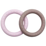 Hevea Bideringe - 2-pak - Powder Pink & Tan Beige