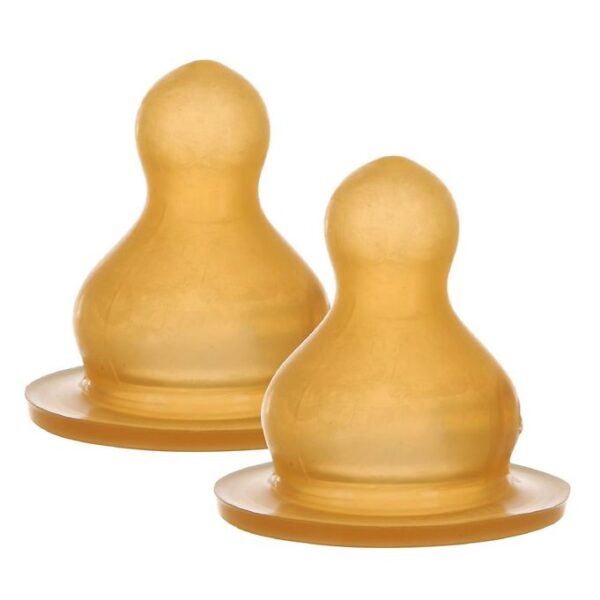 Hevea Flaskesutter - 2-pak - Naturgummi - Medium Flow