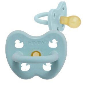 Hevea Sut - 0-3 mdr - Naturgummi - Baby Blue m. Ænder