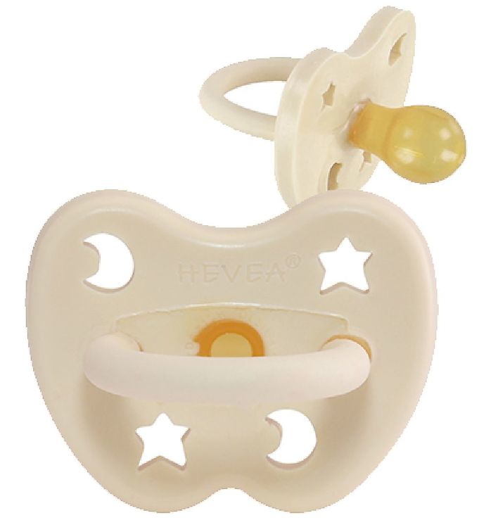 Hevea Sut - 3-36 mdr - Naturgummi - Milky White m. Stjerne/Måne
