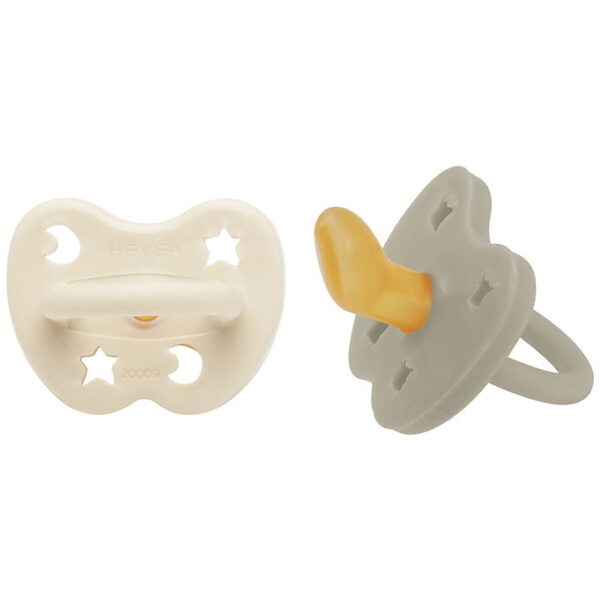 Hevea Sutter - 0-3 mdr - 2-pak - Naturgummi - Oatmilk & Milky