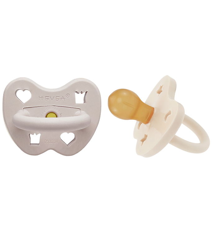 Hevea Sutter - 3-36 mdr - 2-pak - Naturgummi - Milky/Soft Pebble Hevea Sutter - 3-36 mdr - 2-pak - Naturgummi - Milky/Soft Pebble