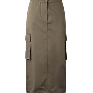 Hound Nederdel - Long Cargo Skirt - Army Green
