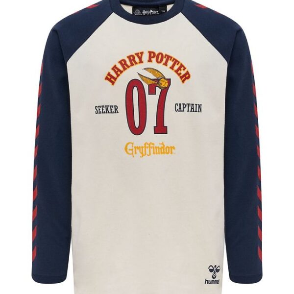 Hummel Bluse - hmlHarry Potter Boys - Marshmallow/Navy m. Print