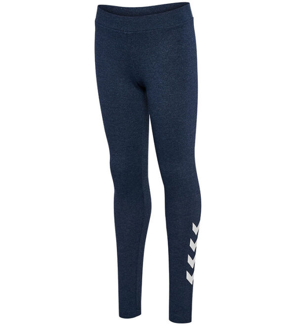 Hummel Leggings - HmlJr - Dress Blue Melange Hummel Leggings - HmlJr - Dress Blue Melange