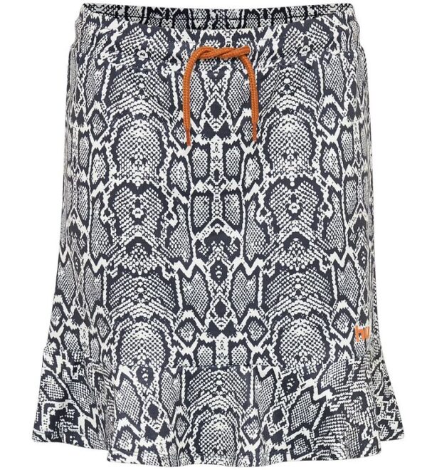 Hummel Teens Nederdel - HMLSnake - Navy/Hvid Slange Hummel Teens Nederdel - HMLSnake - Navy/Hvid Slange