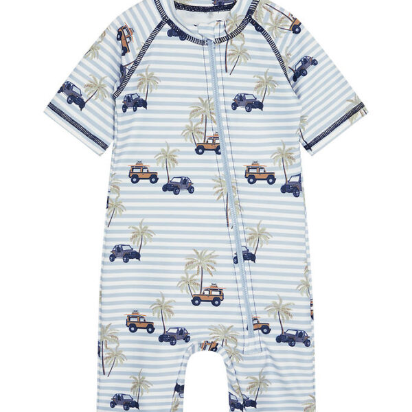 Hust and Claire Badeheldragt - Makki - UV50+ - Hvid/Blå