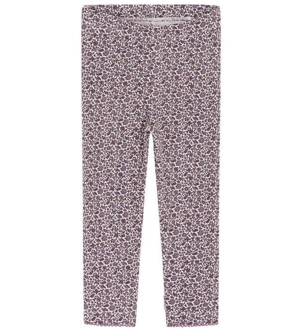 Hust and Claire Leggings - Vaflet - Lamia - Gray Lilac m. Blomst