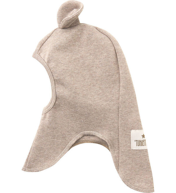 Huttelihut Elefanthue - 1-lags - Camel Melange m. Ører